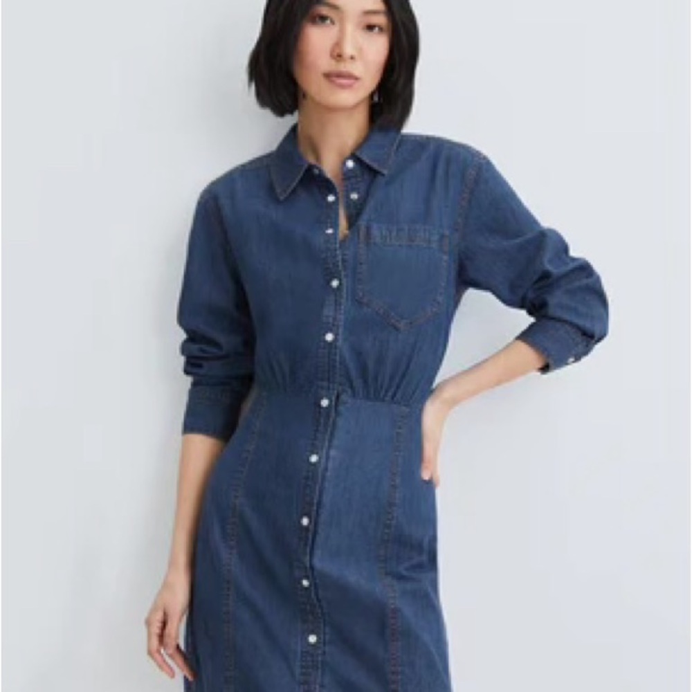 Keston Dark Blue Denim Dress - Veronica Beard